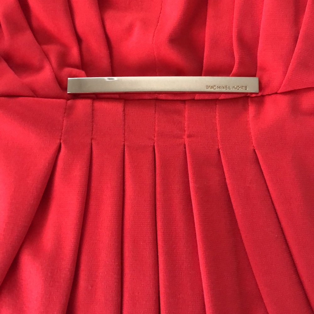 Women, Dress, Michael Kors, Medium,  Apricot (Deep bright orange) - Picture 9 of 13